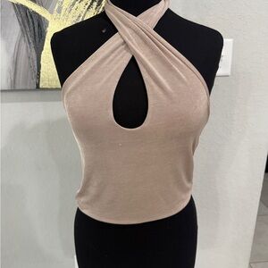 Cotton On Beige Halter Tank Top